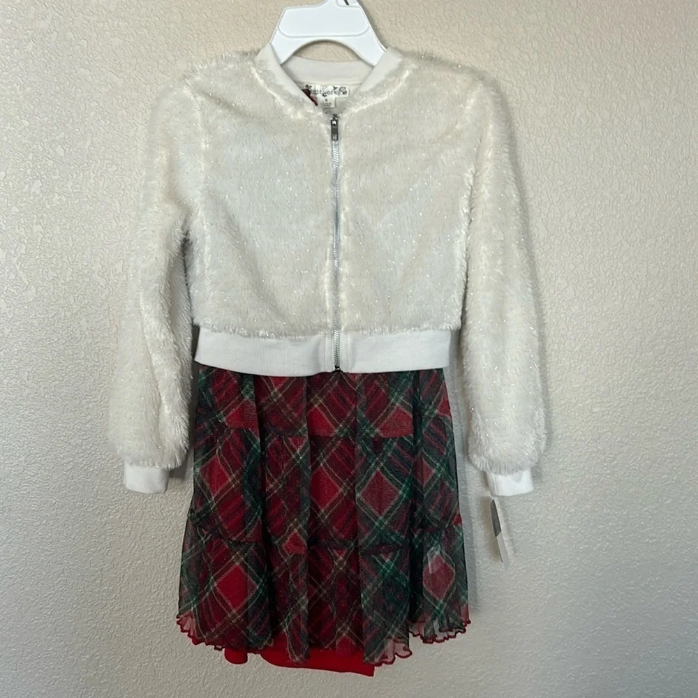 Girls dress and coat set from Kohls size 8.